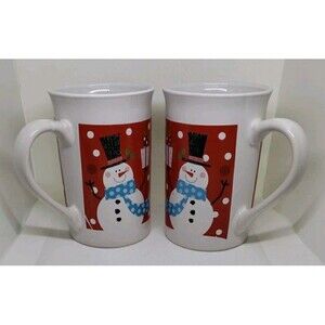 Royal Norfolk Set Of 2 International Inc Christmas Mug Dishwasher Microwave Safe